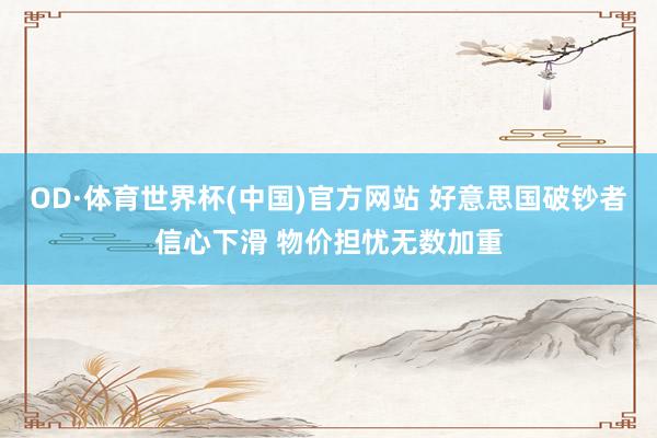 OD·体育世界杯(中国)官方网站 好意思国破钞者信心下滑 物价担忧无数加重