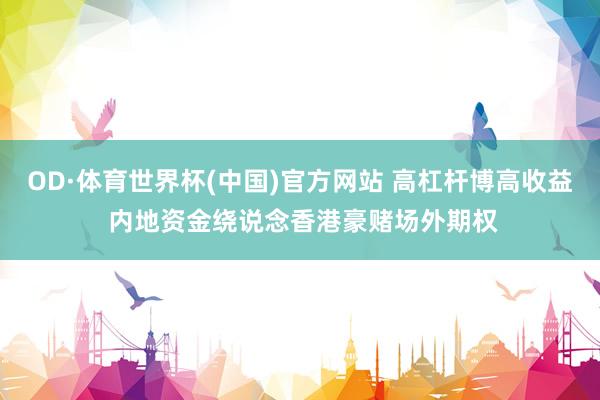 OD·体育世界杯(中国)官方网站 高杠杆博高收益 内地资金绕说念香港豪赌场外期权