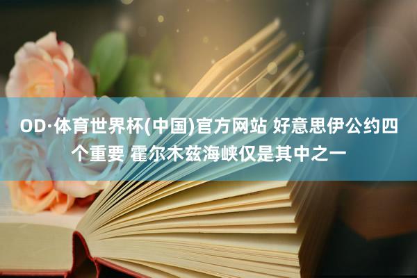 OD·体育世界杯(中国)官方网站 好意思伊公约四个重要 霍尔木兹海峡仅是其中之一