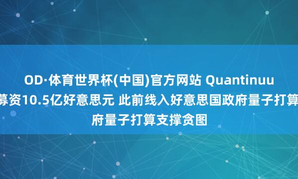 OD·体育世界杯(中国)官方网站 Quantinuum拟IPO募资10.5亿好意思元 此前线入好意思国政府量子打算支撑贪图