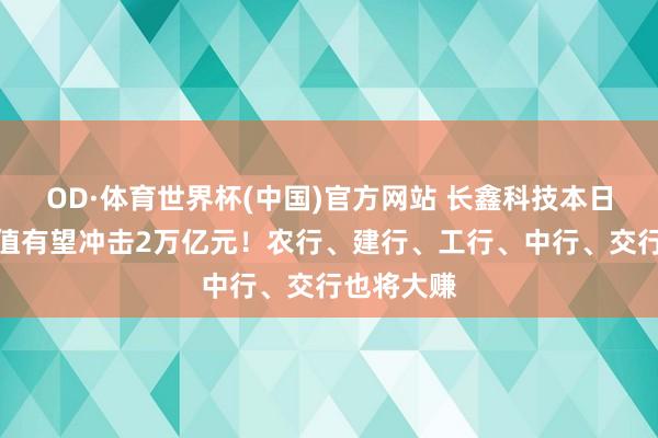 OD·体育世界杯(中国)官方网站 长鑫科技本日上会,市值有望冲击2万亿元!农行、建行、工行、中行、交行也将大赚
