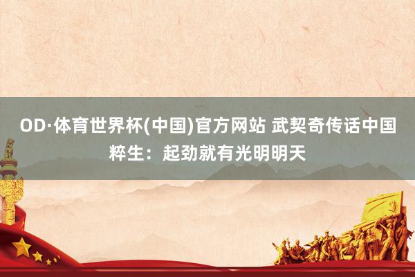 OD·体育世界杯(中国)官方网站 武契奇传话中国粹生：起劲就有光明明天