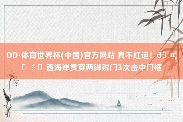 OD·体育世界杯(中国)官方网站 真不红运！🤦‍♂️西海岸贯穿两脚射门3次击中门框