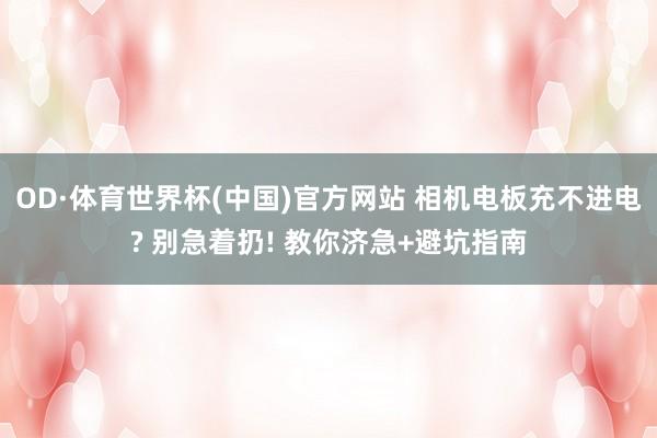 OD·体育世界杯(中国)官方网站 相机电板充不进电? 别急着扔! 教你济急+避坑指南