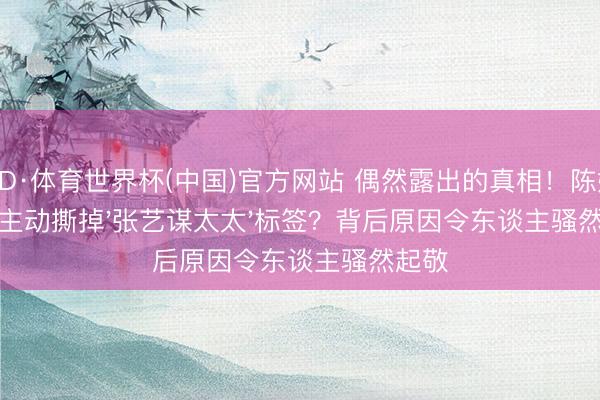 OD·体育世界杯(中国)官方网站 偶然露出的真相！陈婷为何主动撕掉'张艺谋太太'标签？背后原因令东谈主骚然起敬